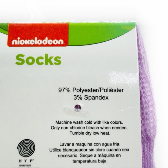 Rugrats Crew Socks Mens Womens Reptar Tommy Chuckie 90s Nickelodeon Green Purple - Picture 8 of 8